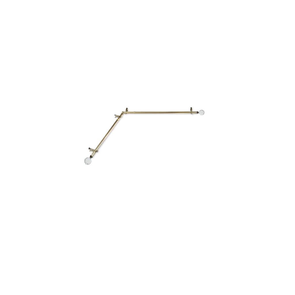 Antique Curtain Rods & Hardware Set - Steel Metal Rods with Corner Connectors - 3 Inch Design - M