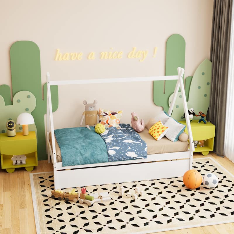Twin size Tent Floor Bed