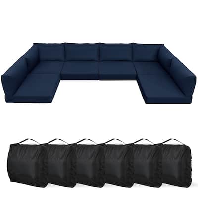 WINSOON 14 Piece Outdoor Furniture Replacement Cushions,Patio Seat Cushions