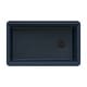 preview thumbnail 2 of 3, Ruvati 32 x 19 inch Undermount Granite Composite Kitchen Sink - Catalina Blue - RVG2033LU