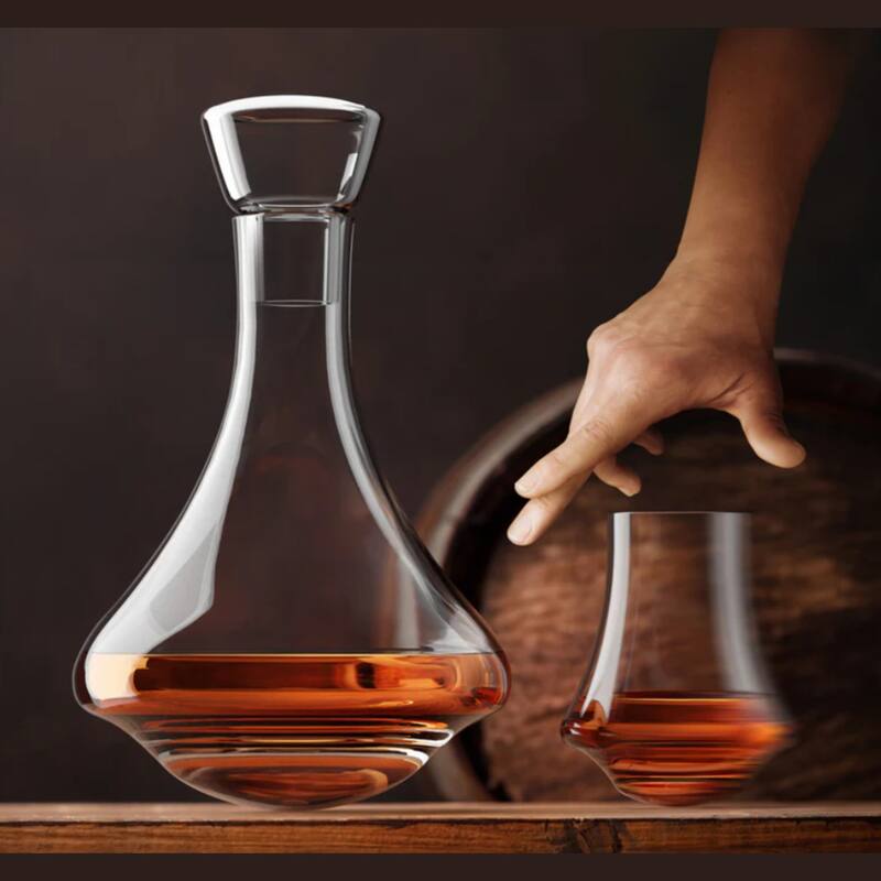 Final Touch Revolve Spinning Spirits Decanter - 26 oz