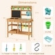 preview thumbnail 3 of 8, Gymax Kids Mud Kitchen w/Faucet Removable Sinks Chalkboard Stovetops