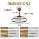 preview thumbnail 95 of 118, 20"/24"/72" Oaks Aura Cotti Low Profile Dimmable Smart Ceiling Fan with Lights 6-Speed Flush Mount Modern Remote