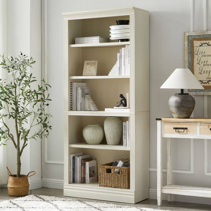 Halston 72.5" Tall Modular Bookcases Bookshelves 5-Tier Display Shelves Organizer and Storage