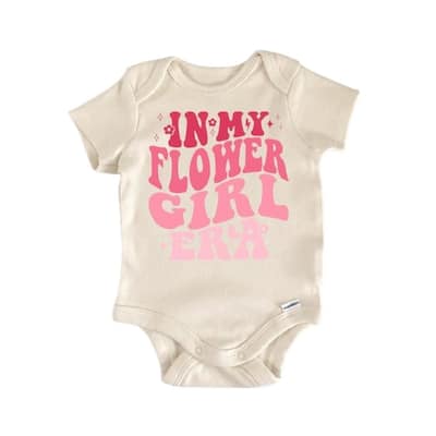 Flower Girl Wedding - Baby Boy Girl Clothes Infant Bodysuit Funny Cute Newborn