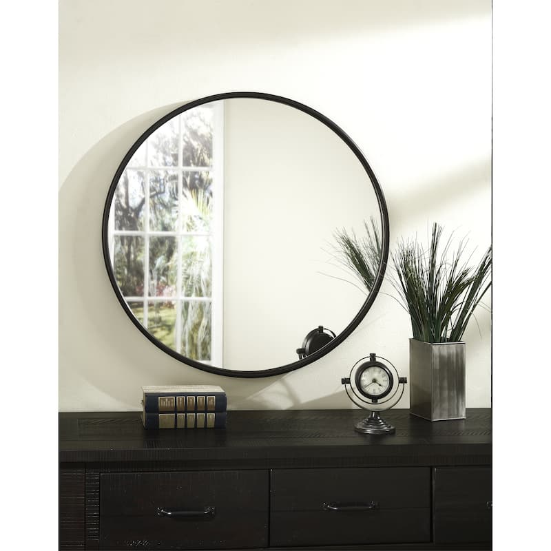 Martin Svensson Home 30" Framed Round Wall Mirror