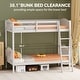 preview thumbnail 29 of 40, Twin Over Twin Solid Wood Bunk Bed for Kids and Adults, No Box Spring Required