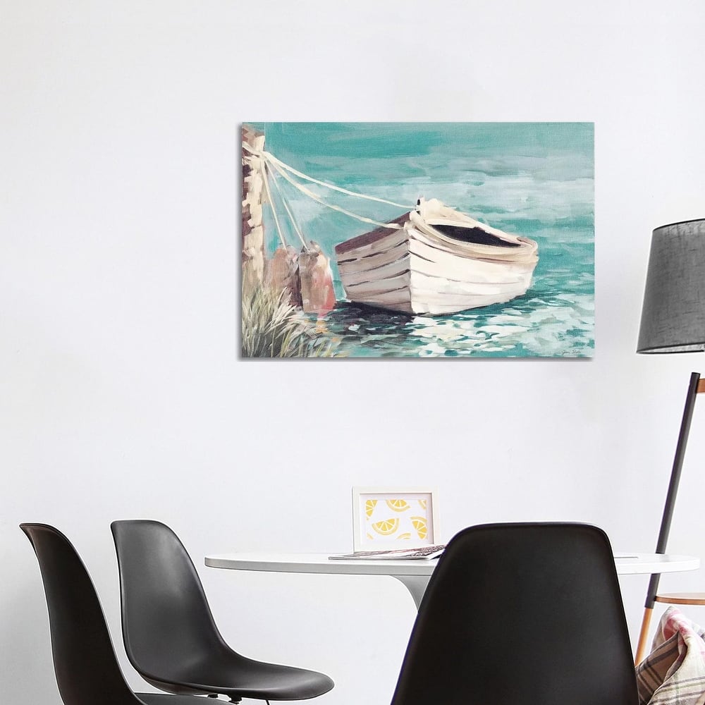 iCanvas "Canoe" by Jane Slivka Canvas Print