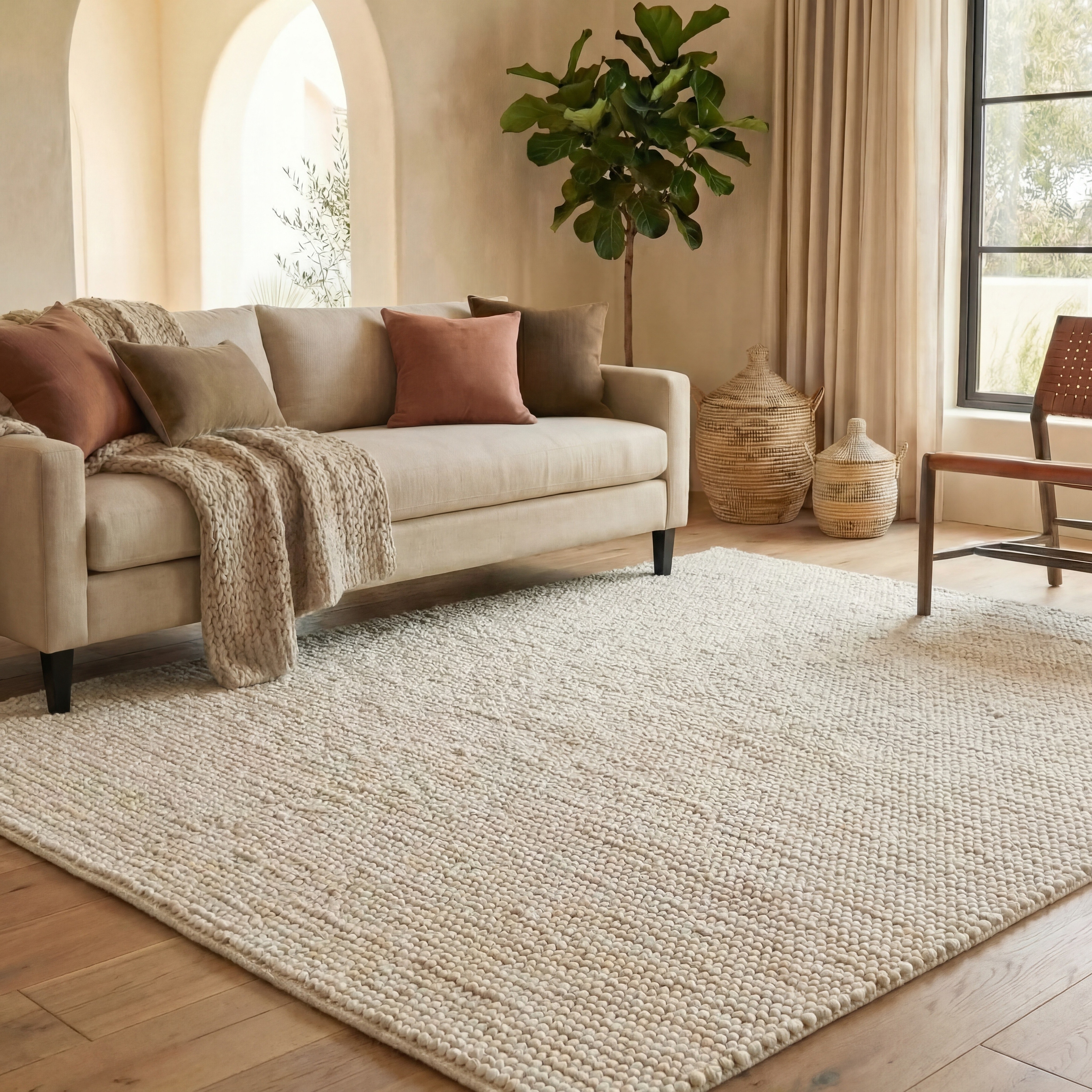SAFAVIEH Handmade Natura Kinuko Wool Rug