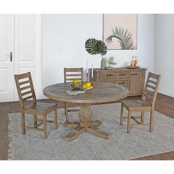 Kasey Reclaimed Pine Round Dining Table by Kosas Home