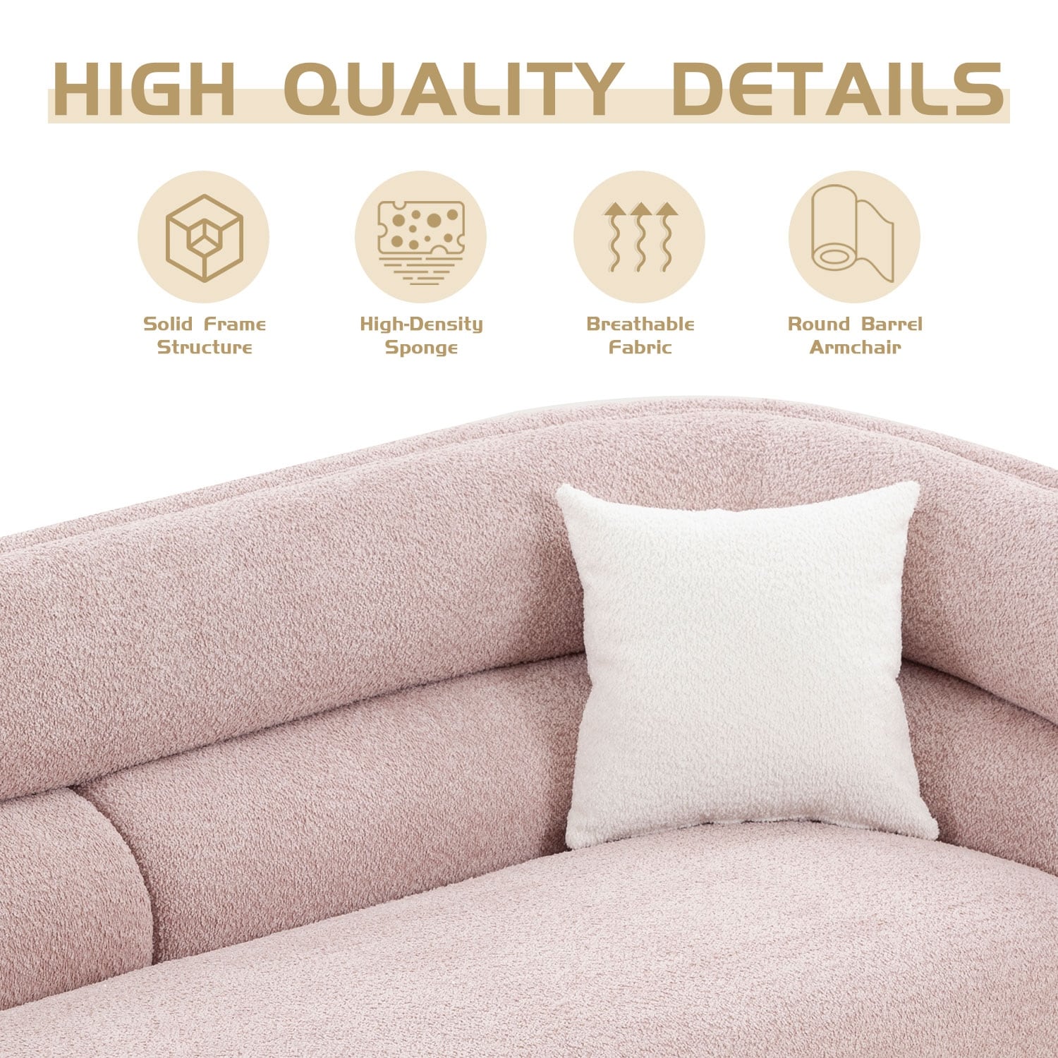 75 Single Cushion Sofa with Pillow Back, Square Arm - On Sale - Bed Bath &  Beyond - 37974451