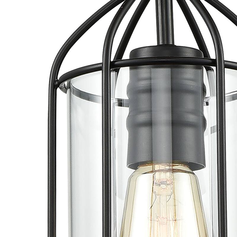 Elk Home Southwick Oil Rubbed Bronze Glass 1 Light Pendant