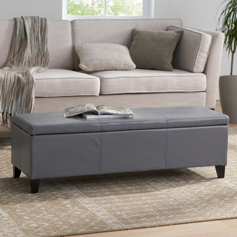 Upholstered Storage Bench for Bedroom Living Room Entryway