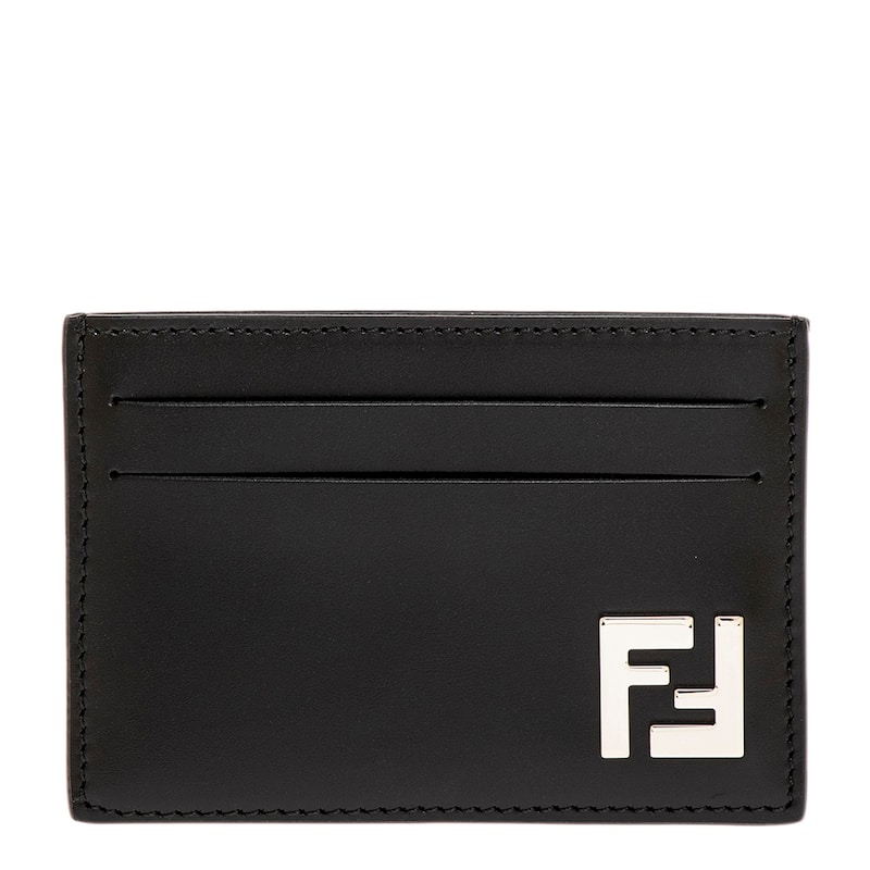 Fendi Men's FF Squared Slim Card Holder - Black