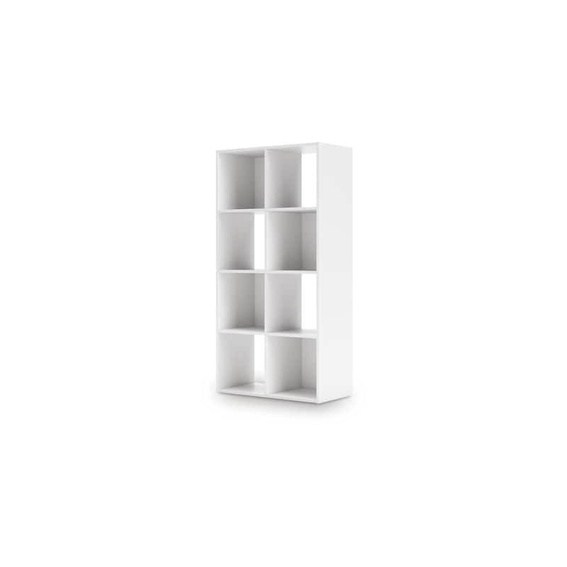 Signature Design by Ashley Onita White 8 Cube Organizer - 24" W x 12" D x 47" H
