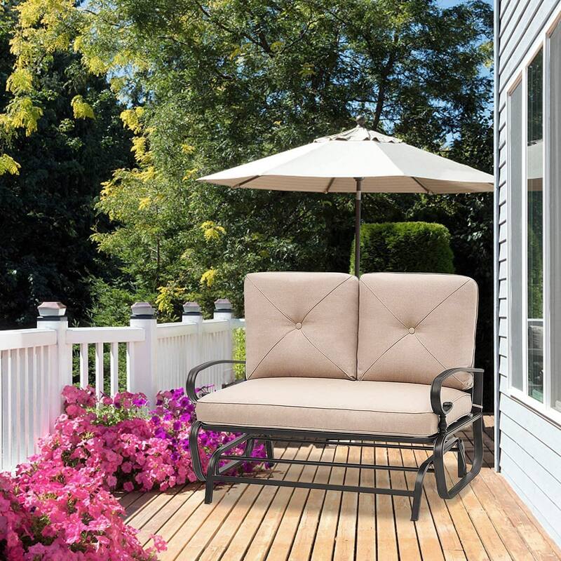 Nista Outdoor Loveseat Glider Chair by Havenside Home