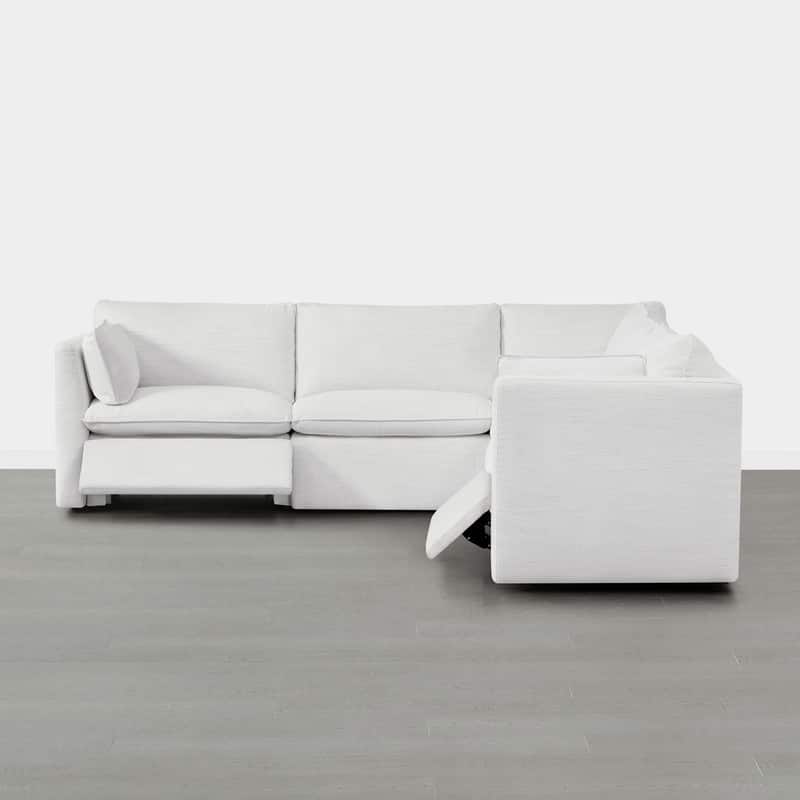 Cypress Power Reclining Sectional Sofa Couch