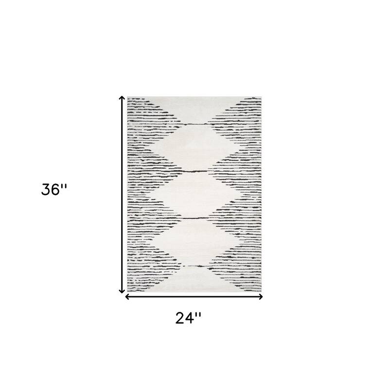 HomeRoots Geometric Rectangle Area Rug