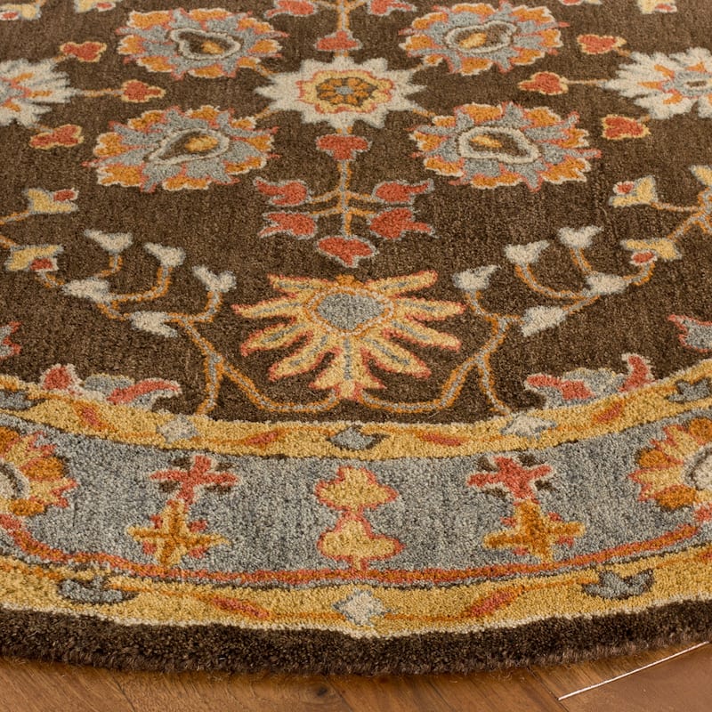 SAFAVIEH Handmade Heritage Ikat Marsh Traditional Oriental Wool Rug