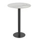 preview thumbnail 6 of 17, Tall Round Bistro Pub Table Sintered Stone Top BarTable