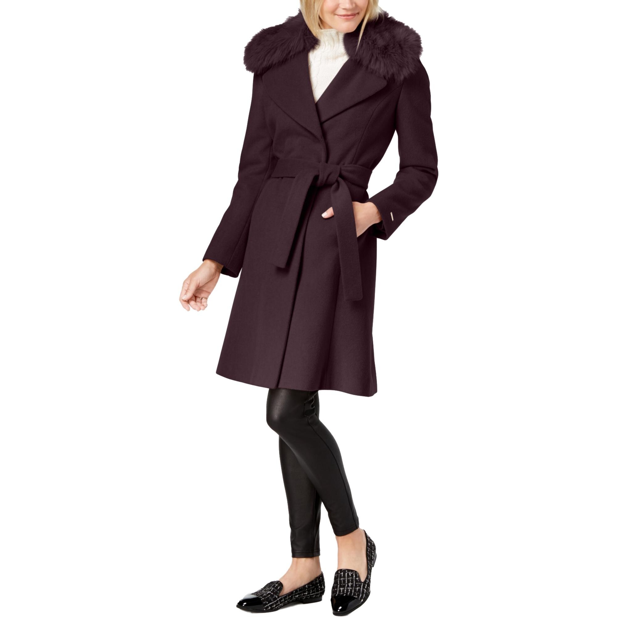 tahari wool coat
