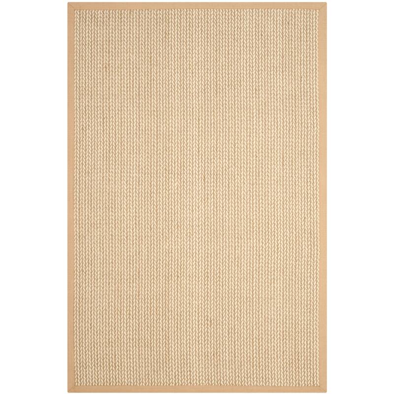 SAFAVIEH Natural Fiber Evia Sisal & Wool Rug