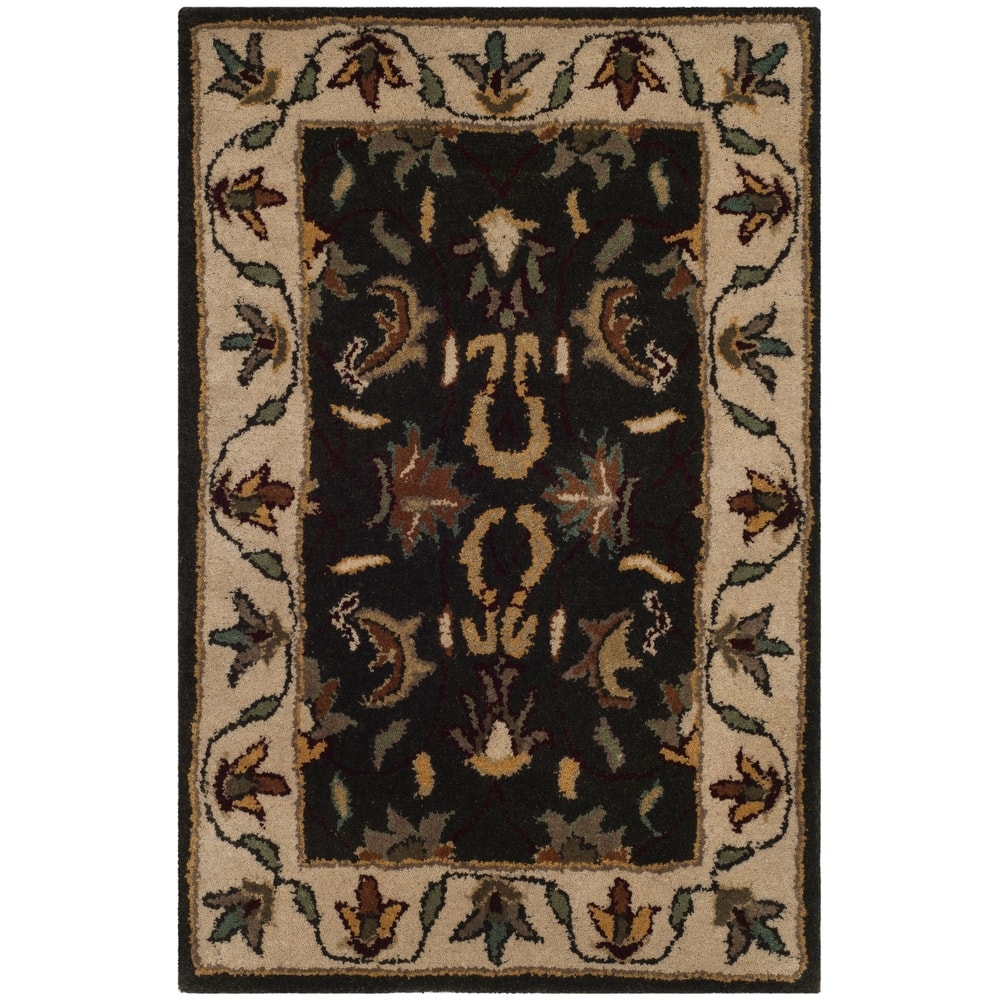 SAFAVIEH Handmade Heritage Leafy Glade Traditional Oriental Wool Rug