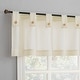 preview thumbnail 8 of 22, Archaeo Cotton Blend Button Tab Top Cafe Curtain Pair