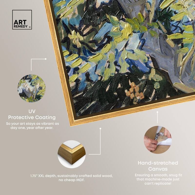 Blossoming Acacia Branches 1890 Canvas by Art Remedy