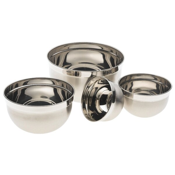 Stainless Steel Mixing Bowls-Set 4-3, 5, 8, and 12 qt - On Stainless Steel Mixing Bowls-Set 4-3, 5, 8, and 12 qt - On