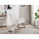 preview thumbnail 19 of 24, Rocking Chair Nursery Glider Chair High Back Rocking Armchair Upholstered Lounge Chair