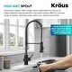 preview thumbnail 78 of 139, Kraus Britt Commercial 3-Function 1-Handle Pulldown Kitchen Faucet