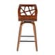 preview thumbnail 8 of 15, Carson Carrington Sala 26" Counter Stools with Bent Wood Legs & Black Square Footrest (Set of 2)