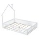 preview thumbnail 11 of 13, White Full Solid Wood House Bed with Guardrail
