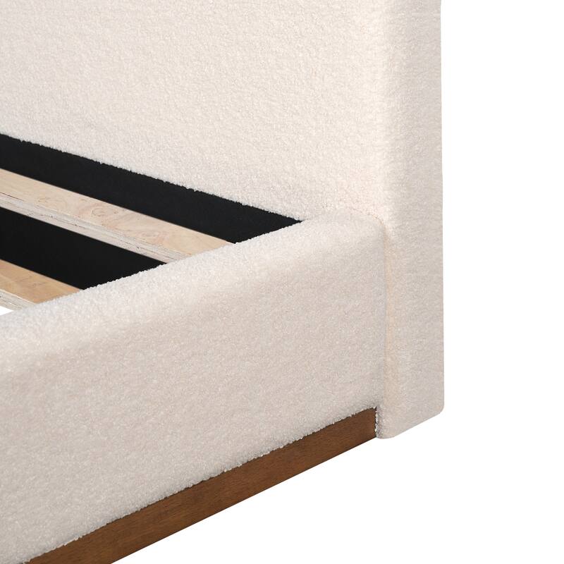 Christopher Knight Home - Colette Boucle Upholstered Bed with Headboard