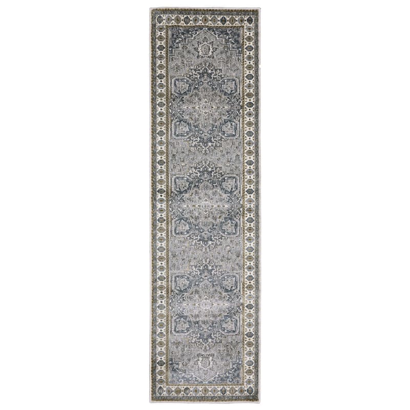 HomeRootsMedallion Traditional Runner Area Rug
