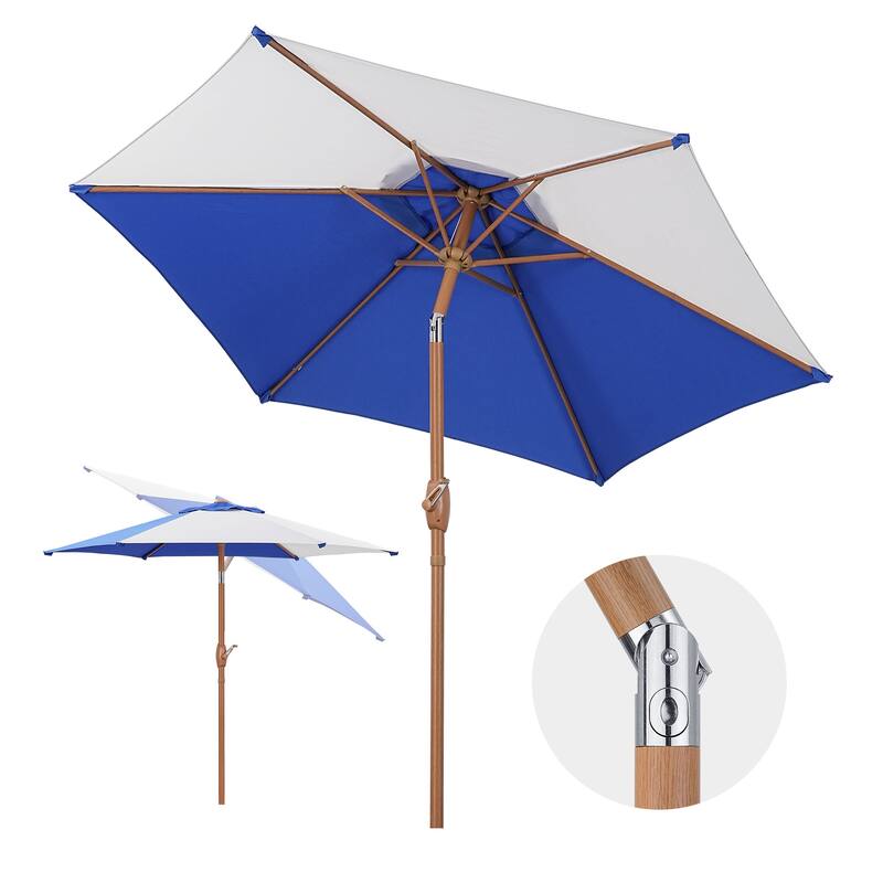 Autlaycil 7.5FT Patio Umbrella with Tilt and Crank