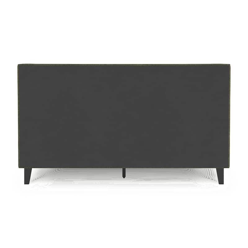 Signature Design by Ashley Zadilyn Sage Green Upholstered Bed with Roll Slats