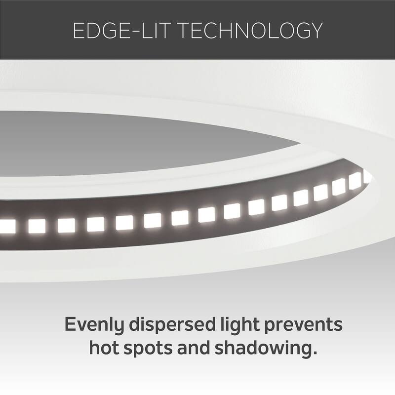 Kichler 53005WH30 Ara 6" Wide LED Flush Mount Drum Ceiling Fixture