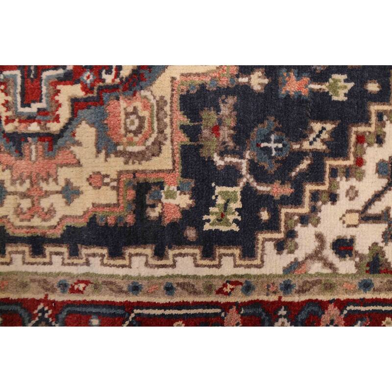 ECARPETGALLERY Hand-knotted Serapi Heritage Dark Navy Wool Rug - 4'0 x 5'10