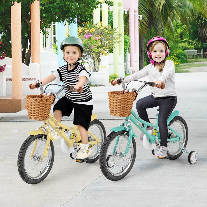 Costway 12"/14"/16"/18" Kids Bike with Height Adjustable Handlebar - See Details