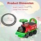 preview thumbnail 18 of 31, 6V Electric Kids Ride On Car Toy Train with 16 Pieces Tracks - 20.3" x 8.5" x 13.6"(L x W x H)