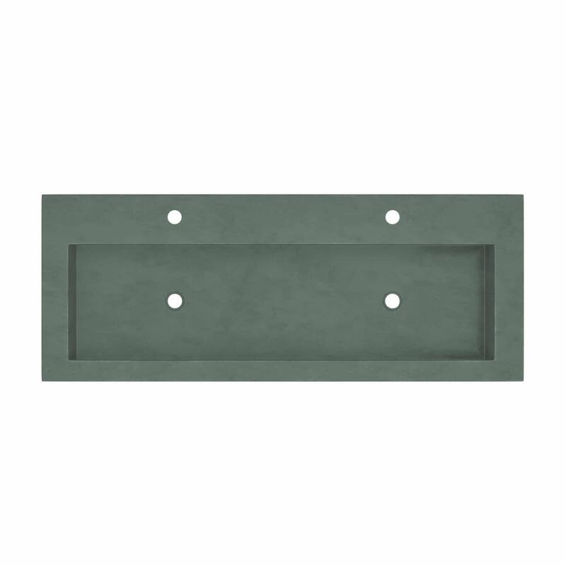 Native Trails Trough 48" NativeStone Drop In Bathroom Sink with 2