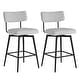 preview thumbnail 8 of 26, Elise Counter Height Swivel Bar Stool Chairs Set of 2 with Metal Frame Cloud