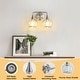 preview thumbnail 95 of 151, Modern Vanity Lights Dimmable Bathroom Light Fixtures with Glass Shade