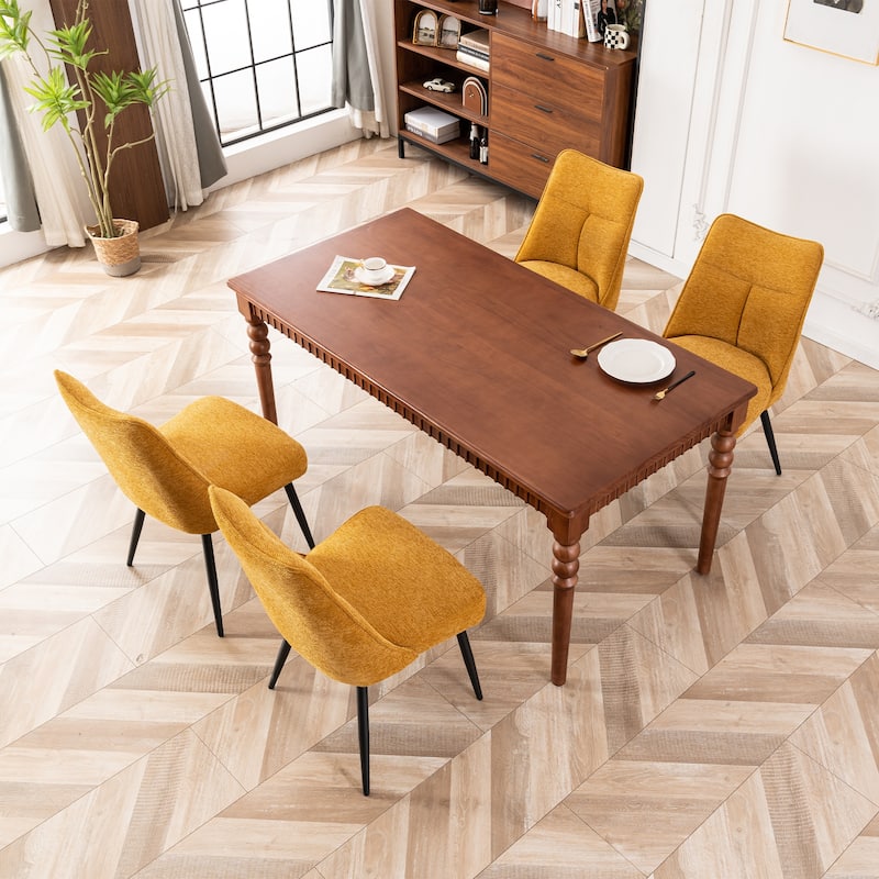 Modern Upholstered Fabric Kitchen & Dining Room Chairs Set of 2