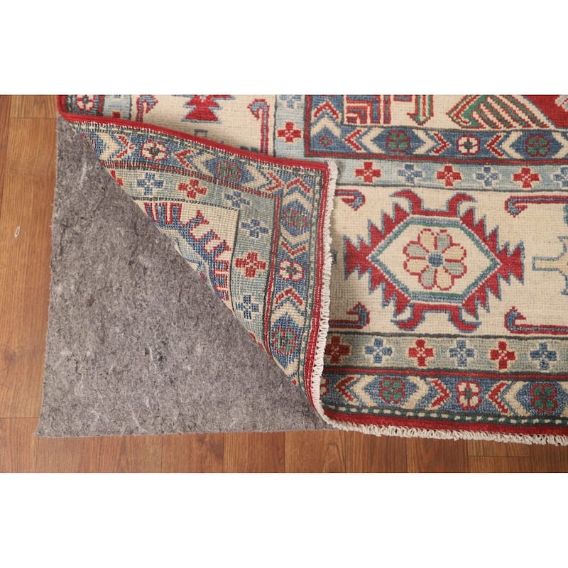 Red Kazak Oriental Area Rug Hand-Knotted Wool Carpet - 8'6"x 11'6"
