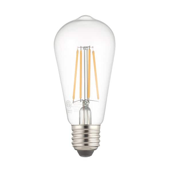 Opheldering Papa Het pad 8 Watt ST-19 LED Vintage Style Light Bulb 2500K - Clear - Overstock -  35570602