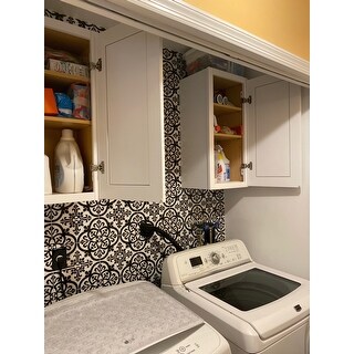 Shaker Style White Kitchen Wall Cabinet Overstock 11616700