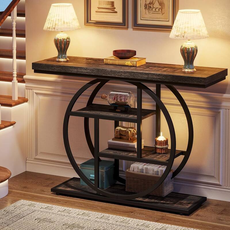 4-Tier Sofa Table Entryway Table, Console Table